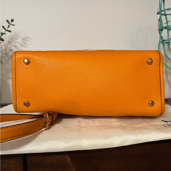 Coach Dempsey Carryall in Sunbeam Orange Pebble Leather main image 1